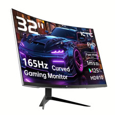 32 Inch FHD 1080P Curved Gaming Monitor - VA 1500R 165Hz 1ms MPRTFreeSync