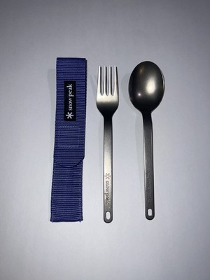 Snow Peak Wapper Buki II SCT-002 Titanium Cutlery Set Spoon Fork Japan