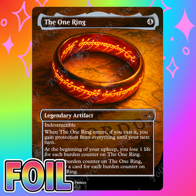The One Ring FOIL Proxy Card with Custom Fantasy Art