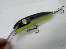6.5” Mortimer Baits Bozo Night Shiner Chart Belly Crankbait Trolling Musky Lure