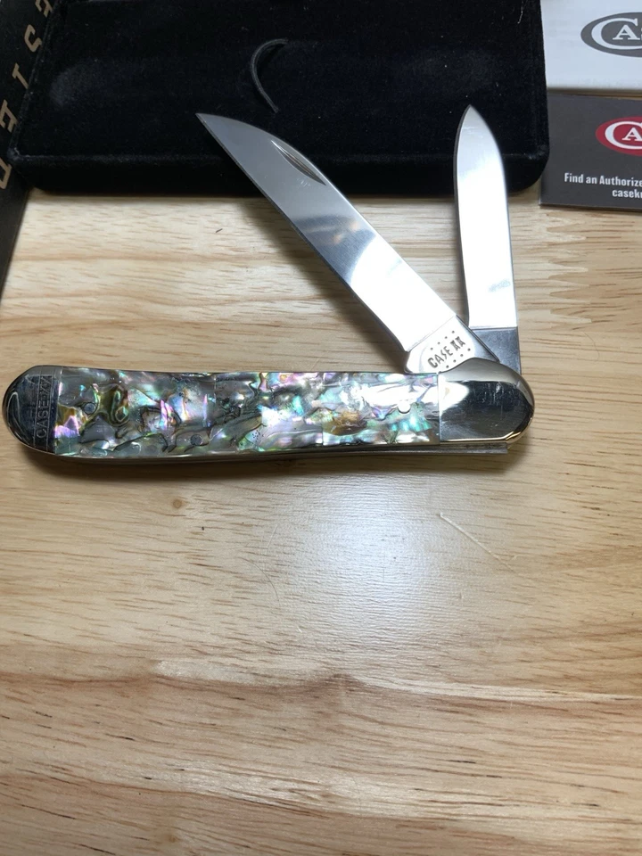 Cuchillo Case XX Copperhead Precioso ABALONE Wharncliffe 8249 W SS + Caja Papeleo Foto 3 de 4