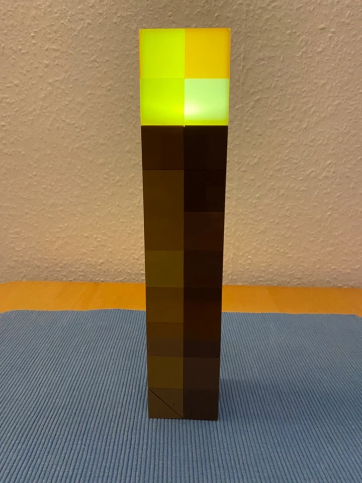 Minecraft Fackel-Licht - Offiziell lizenziert, 2 Nutzungsmöglichkeiten für Gamer - Bild 2 von 4
