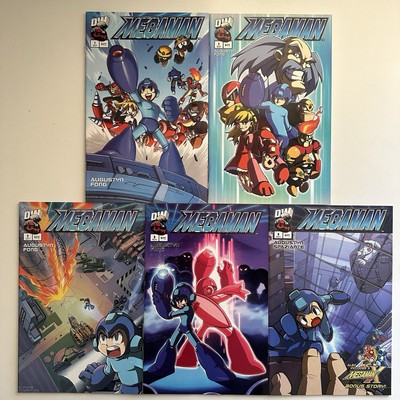 Dreamwave Comics Mega Man #1 2 3 4 + 1 Skottie Young Complete 1-4 Series NM 2003