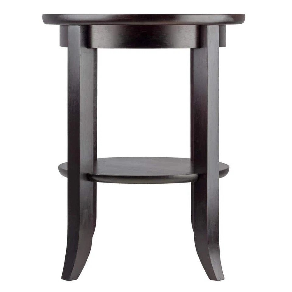 WINSOME WOOD End and Side Tables Wood Frame Material Round Shape in Espresso - Image 4 of 4