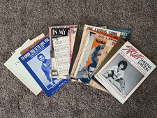 Classic Vintage Sheet Music Lot Piano/Guitar Pop Jazz Musicals. 30 pieces