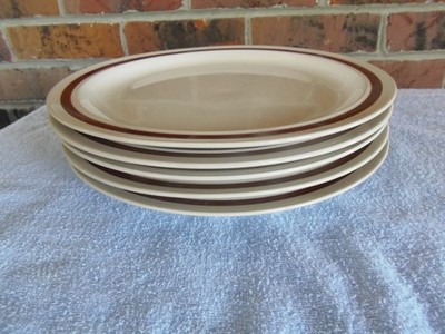 Five Four Seasons Dinner Plates, 10 5/8 inches, Clearbrook, Japan