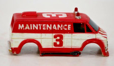Vintage Tyco HO Scale 1970s Dodge Maintenance Van Slot Car Body Shell