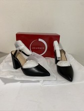 New Journee Collection Tyyra Pointed Toe Women's Black PU Pump Size 7.5M