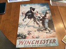 Winchester Metal Sign Guns and Cartridges (SG006)