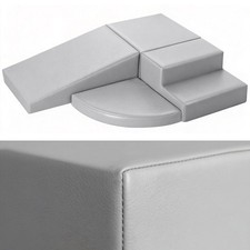 4-Piece PU Leather Baby Foam Climbing Blocks for Toddlers - Soft Play Climbin...