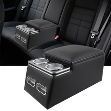 Universal Truck Seatbench Center Console Organizer With Cup Holderphone Holder