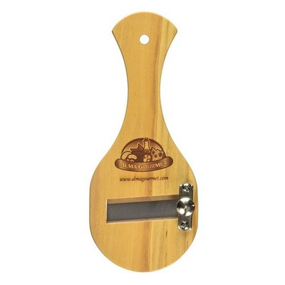 Truffle Slicer with Olive Wood Handle   Adjustable Stainless Steel Blade