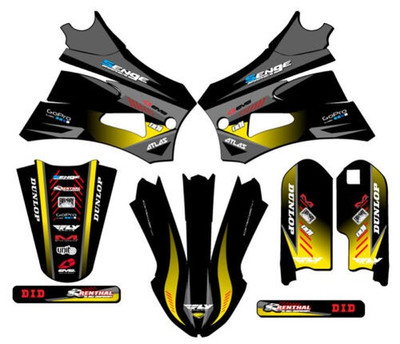 2022 Jr / P3 Cx 50 Anstieg Schwarz Senge Grafiken Set Kompatibel Mit Cobra