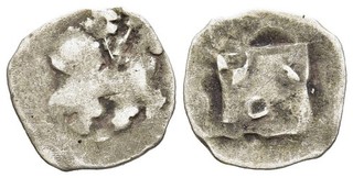 FITZ Bayern Ötting Johann Stephan Friedrich 1375 1392 Pfennig Silber R µFIM26