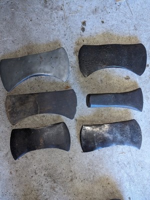 Vintage Axe  6  Lot Resto Double Bit Splitting Maul Camping Craftsman Kelly Tool