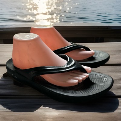 Women s Oofos Classic Sport Recovery Back flip Flop Sandals EU 42 US 11