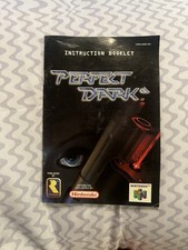 Perfect Dark for Nintendo N64 Instruction Booklet Manual Only