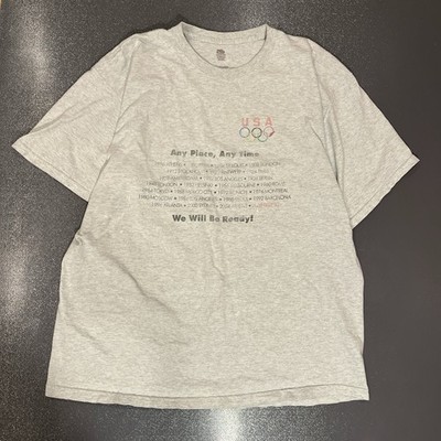 Team USA  any Place Any Time  2008 Olympics Tee Slight Paint Stains As Shown