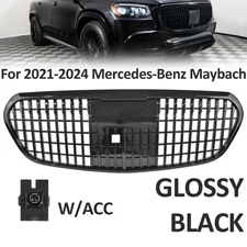 FIT 2021-2024 Mercedes-Benz W223 S450 S500 S580 S680 Maybach Black Grille W/ACC