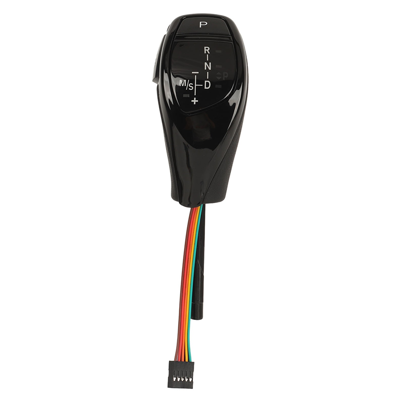 ⁺Glossy Black LED Gear Shift Knob Thumb Type Shifter Lever Head Retrofit Kit