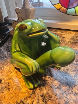 Ceramic Nasty Frog Figurine