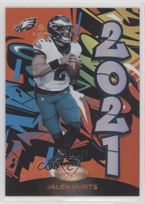 2021 Certified 2021 Mirror Orange 43/149 Jalen Hurts #2021-4 0pm