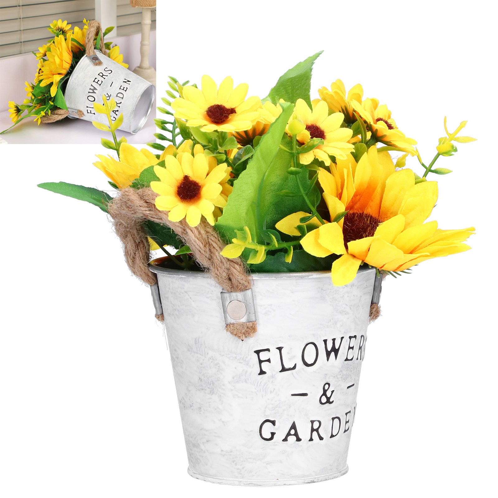 Simulation Sunflower Potted Plant High Simulation Dining Table Bonsai Fake BAJ