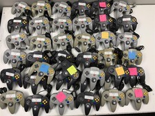 Lot of 40 Nintendo 64 Controllers N64 OEM Mostly Working Loose Sticks Bulk