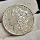 1890 CC US Morgan Silver Dollar $1 XF (Harsch Cleaning) Key Date