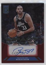 2023-24 Donruss Elite Impact Impressions Red 2/49 Nicolas Batum #II-NIC Auto 3m8