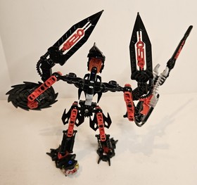 LEGO Bionicle 8978 Glatorian Skrall, Complete Figure Canister & Manual No Ball 