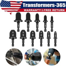 11pcs Swaging Drill Bit Tool Set Flare Tube Copper Pipe Expander for HVAC Repair