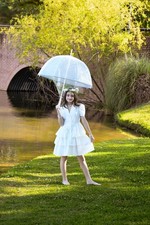 Girls White Dress Size 11 Special Occasion Communion Gently Used