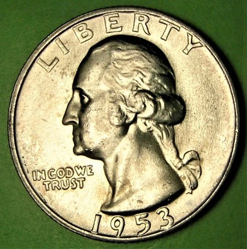 1953 D Washington Quarter Silver 25¢ - BU - Brilliant Uncirculated
