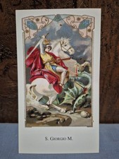 SAN GIORGIO M. GLORIOSO   PREGHIERA HOLY CARD SANTINO COLLEZIONE RELIGIONE 