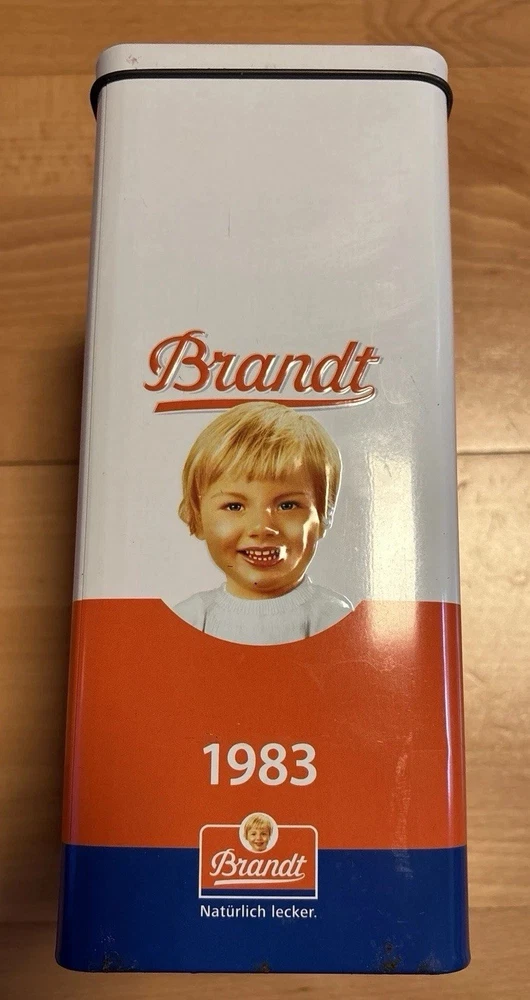 Blechdose, Brandt Markenzwieback ca.23 cm x 15 cm x 9,5 cm