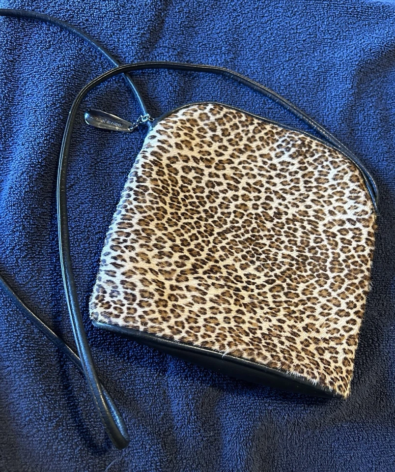 Bolso Bandolera Donald J Pliner Cuero Estampado Leopardo Foto 2 de 4