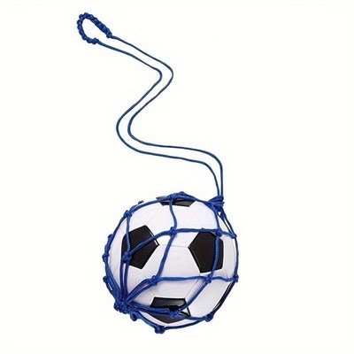 1pc Football Kicking Trainer Net Bag Portable Durable Nylon Soccer Net Pocket Wi