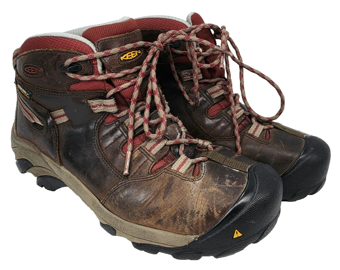 Keen Steel Toe Waterproof Hiking Work Boots Men's Size 9.5W ASTM F2413-11