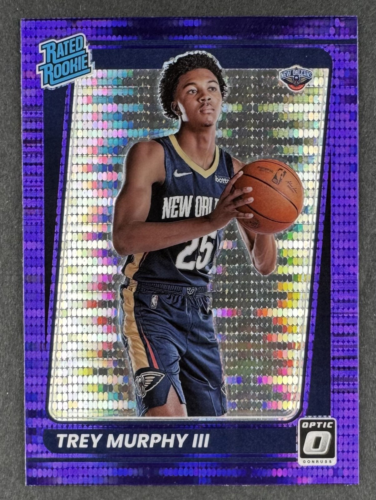 Trey Murphy III 2021 Donruss Optic Rated Rookie Target Purple Pulsar Prizm #178