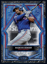 Topps BUNT 2025 Topps Tier One Blue Marcus Semien. Texas Rangers. Rare DIGITAL