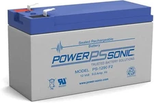 Power-Sonic PS-1290F2 12V 9Ah F2 AGM Rechargeable Battery