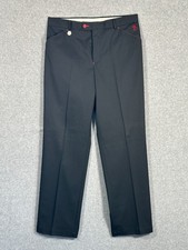 Stromberg Golf Trousers Mens W36 L31 Black Red Trim Smart Stretch