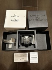Swatch x Omega Moonswatch, Mission To Mercury, Original + Rubber Strap & Clasp