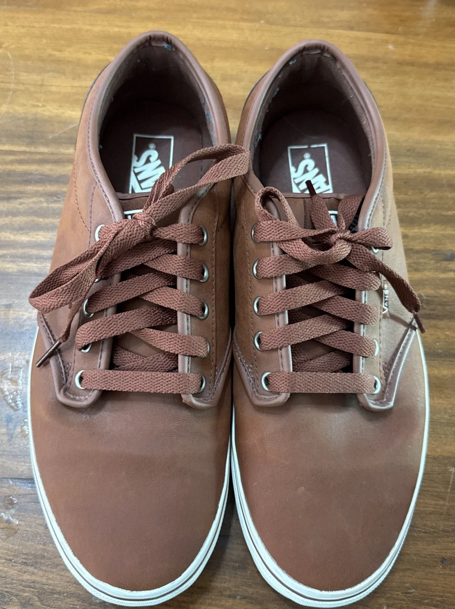 Vans Atwood Mens 9‎ Brown Athletic Skateboard Canvas 500714 Shoes Sneakers Vans atwood brown canvas - Gem main image 4
