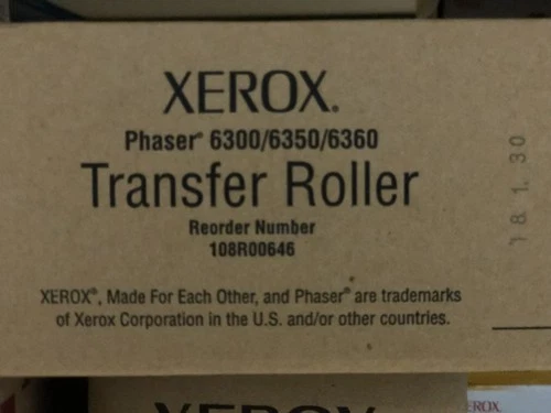 Genuine Xerox 108R00646 (108R646) Transfer Roller - NEW SEALED