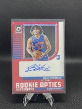 Bobi Klintman 2024-25 Panini Donruss Optic Auto Rookie Optics Prizm Red Mojo RC
