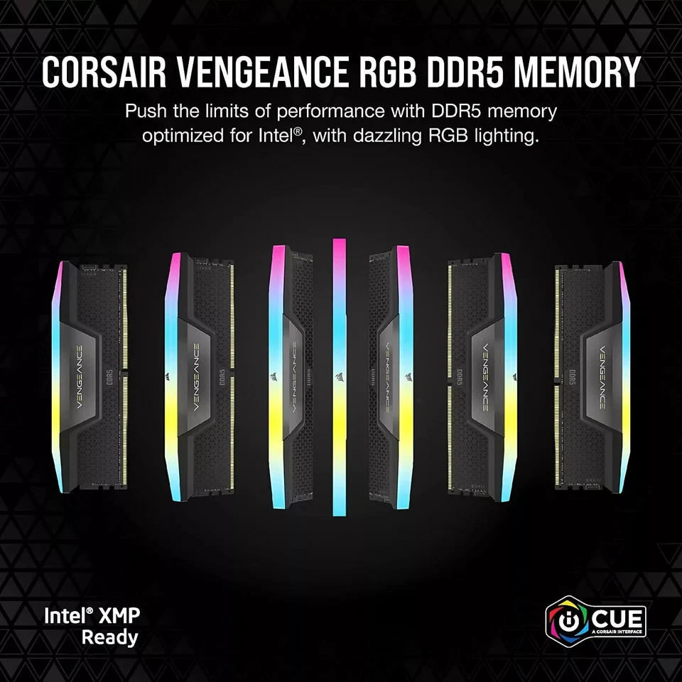 Corsair Vengeance RGB DDR5 32GB (2x16GB) PC5-4160 5200MHz C40 Non-ECC XPM 3.0 - Image 4 of 4