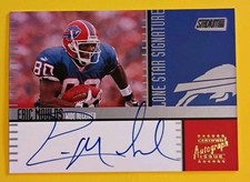 2000 Stadium Club Lone Star Signatures Eric Moulds #LS29 Old School On Card Auto