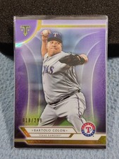 2018 TOPPS TRIPLE THREADS AMETHYST BARTOLO COLON #98 018/299 TEXAS RANGERS
